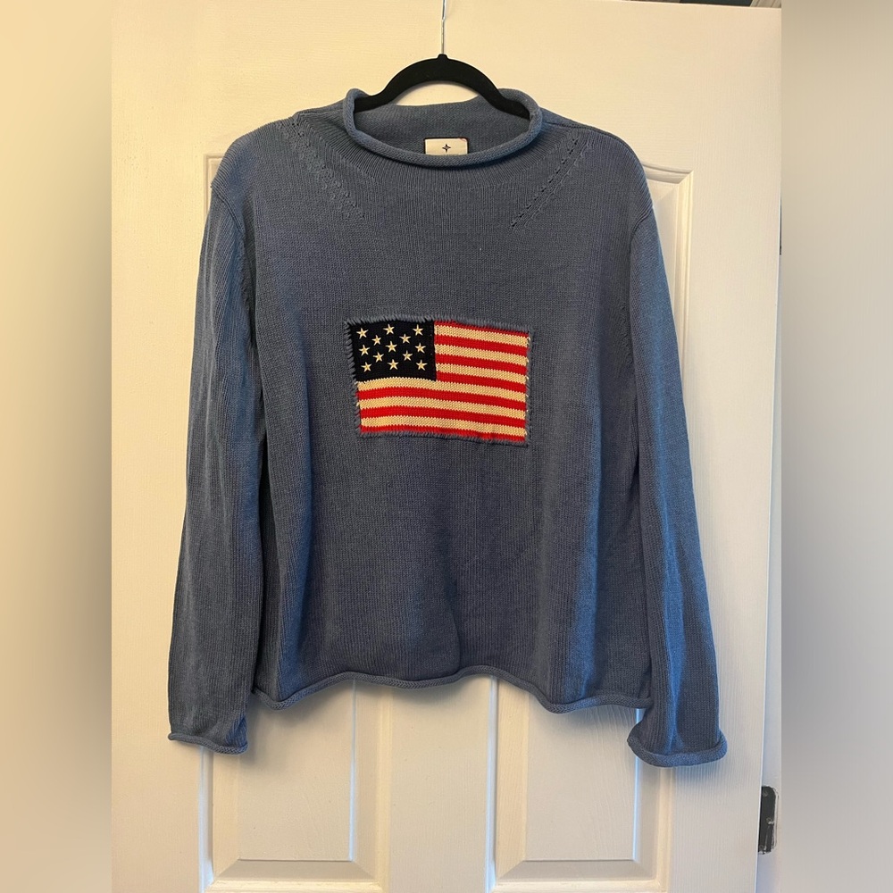 TUCKERNUCK - American Flag Knitted Sweater - Medium